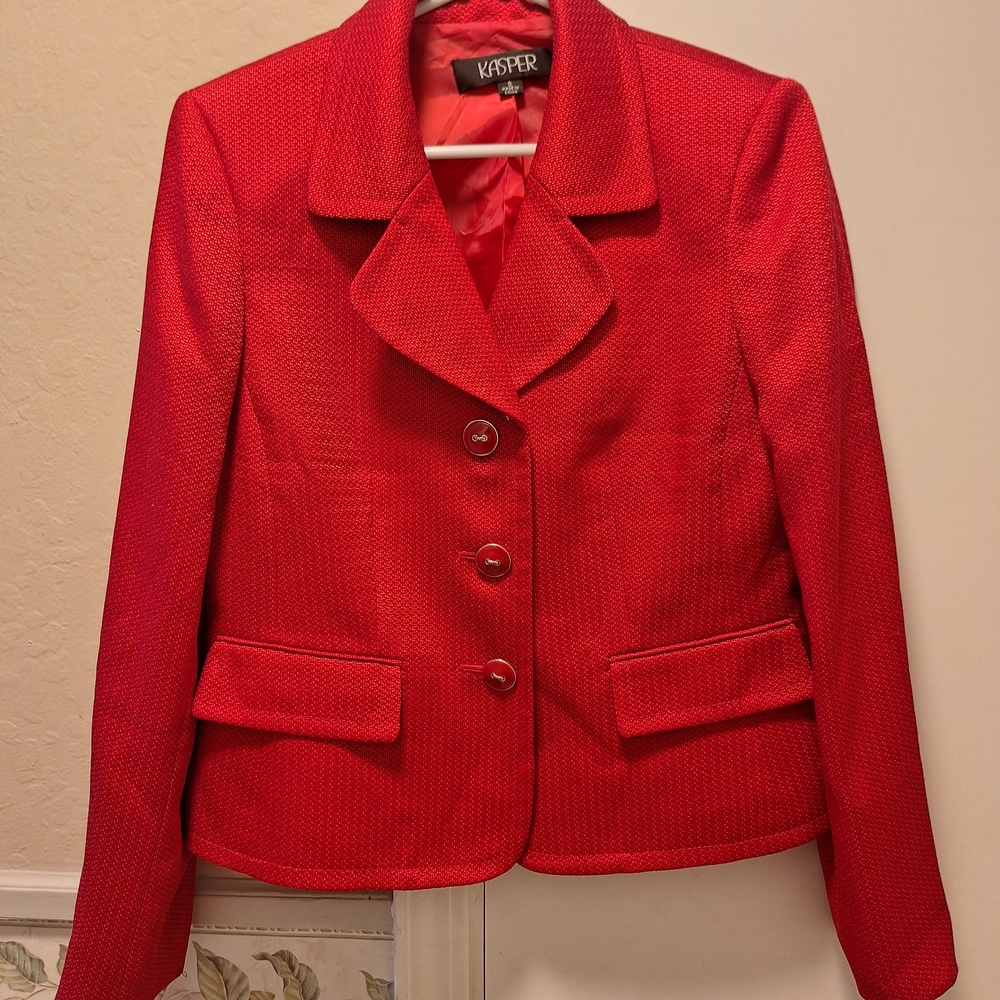 Kasper Red Blazer